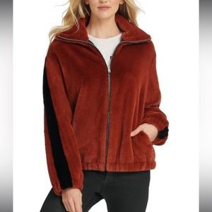 DKNY Donna Karan Fleece Zip Jacket